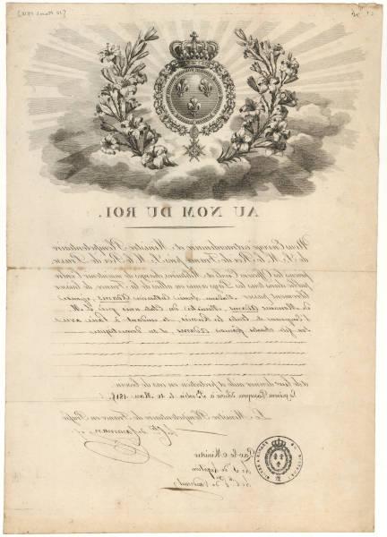 路易莎·凯瑟琳·亚当斯的法国护照，1815年3月10日